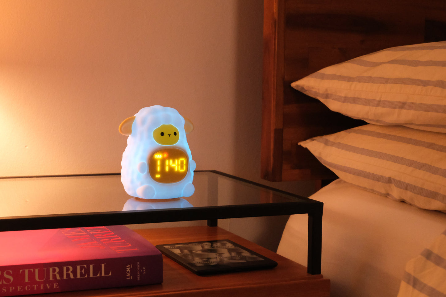 Soft Silicone Lamb Night Light and Sound Clock