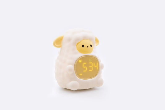Soft Silicone Lamb Night Light and Sound Clock